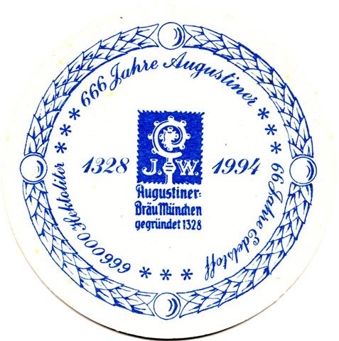 münchen m-by august rund 1a (215-1328 jw 1994-blau)